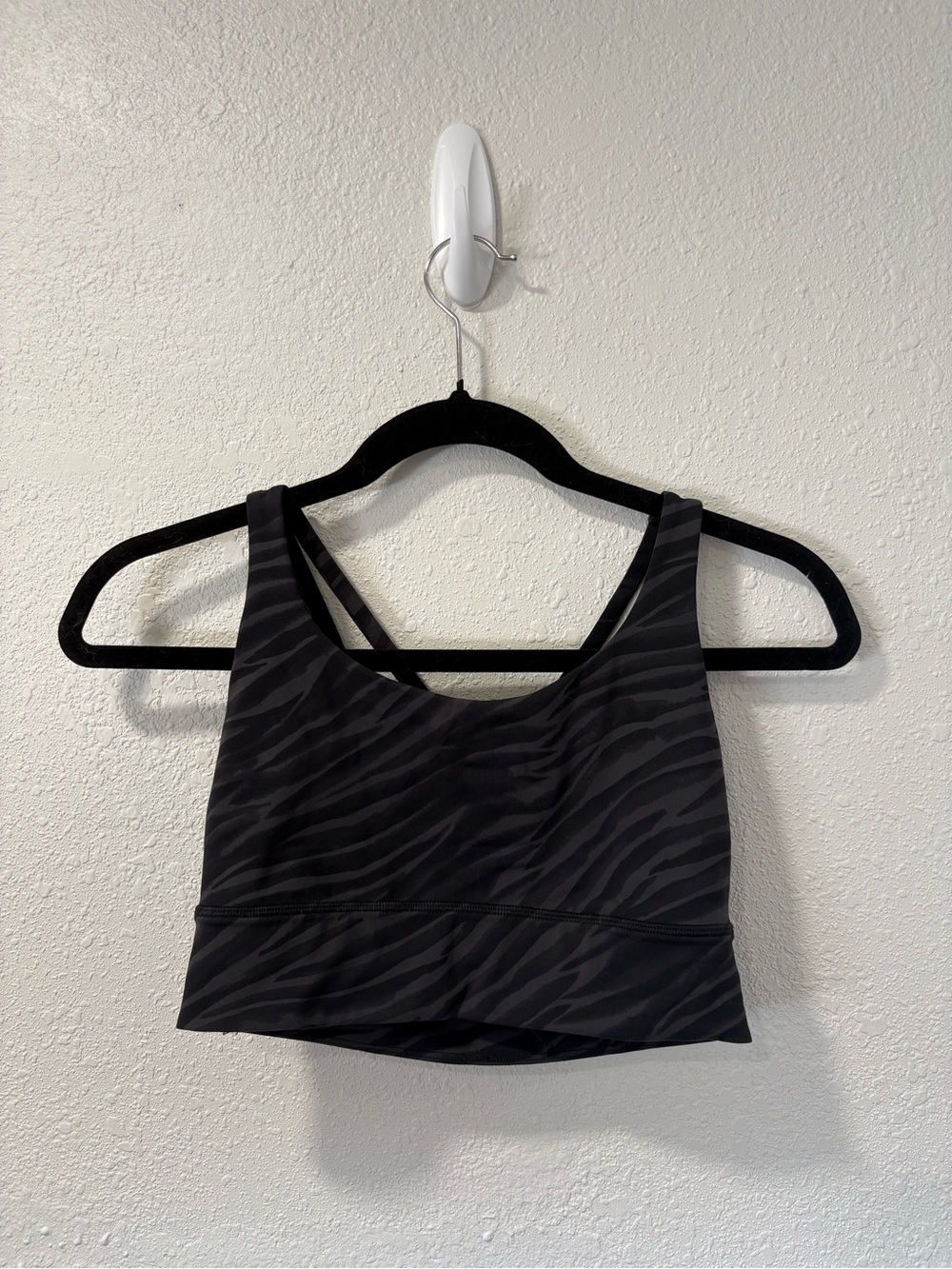 lululemon athletica Black Zebra-Print Sports Bra